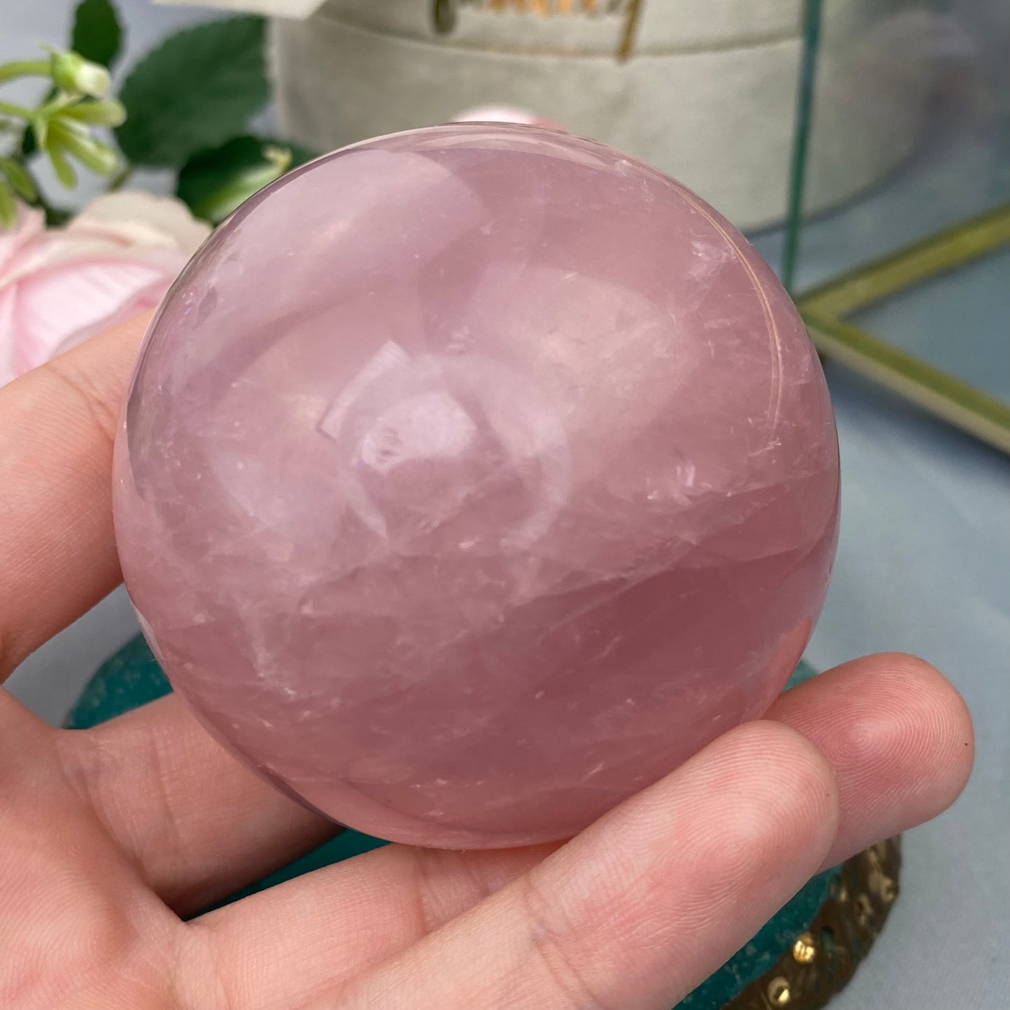 Rose Quartz sphere (Rose Quartz 6cm, 309g.)