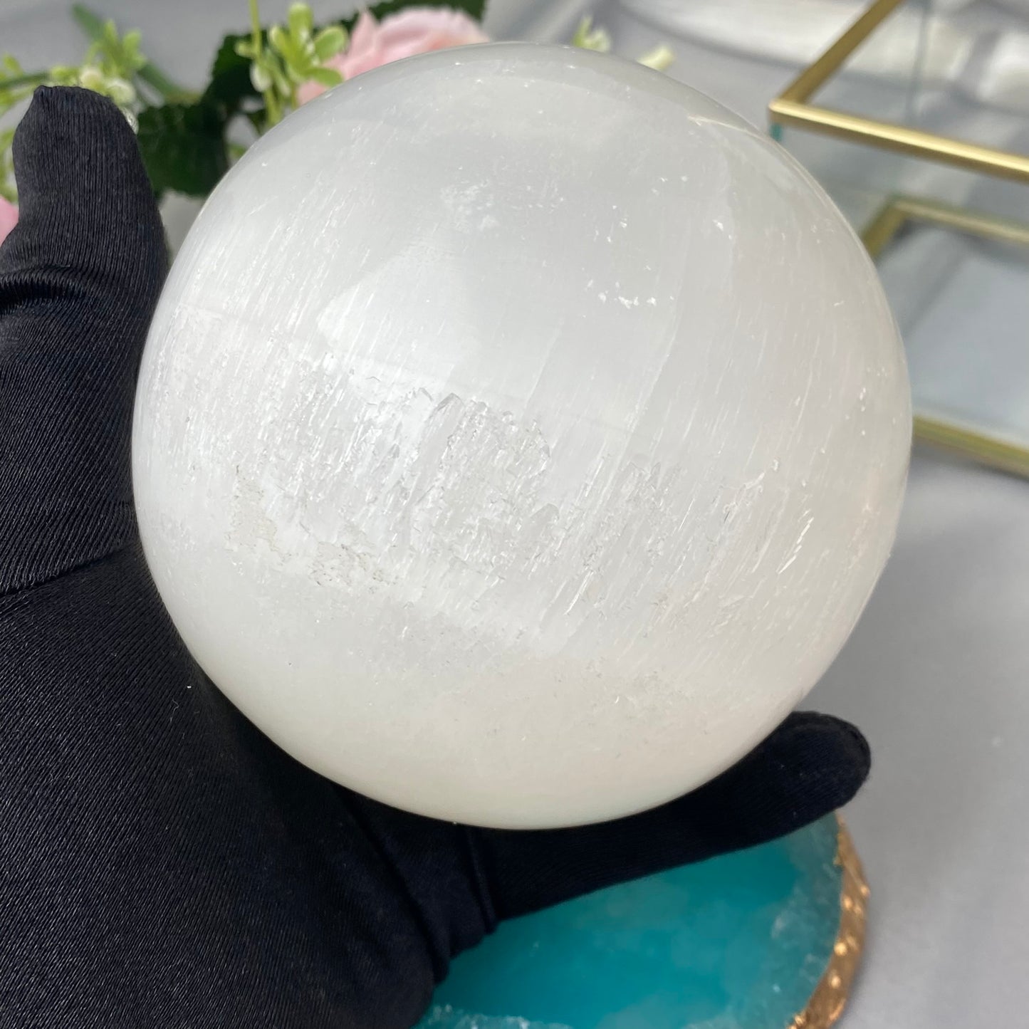 Selenite ball (Selenite XL size, 8 cm)