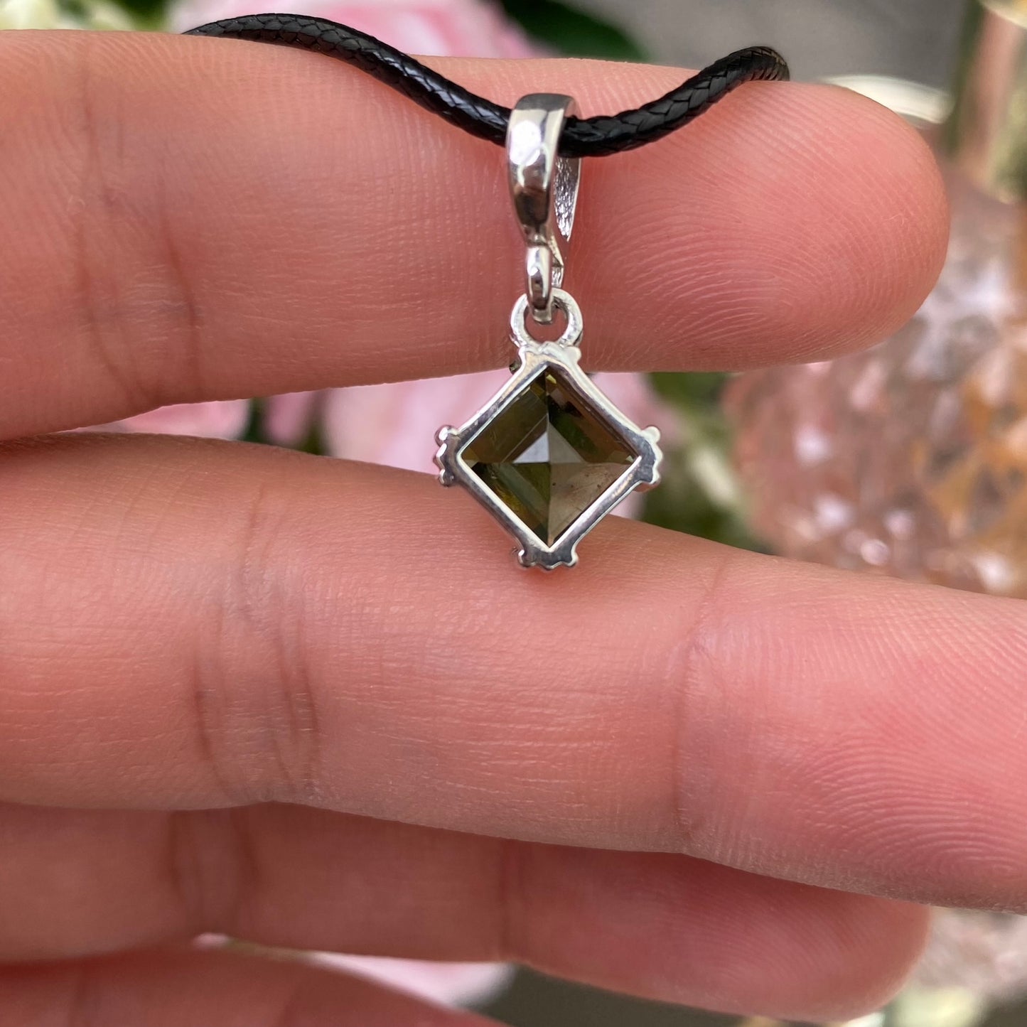 Moldavite pendant (Czech Republic)