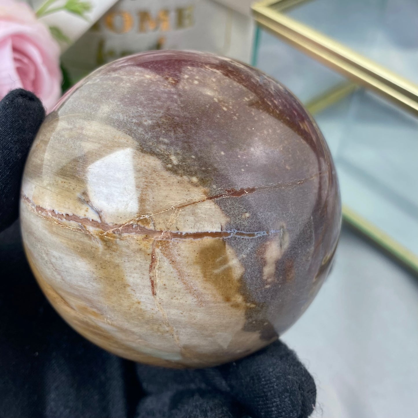 Petrified Wood (Sphere 708g., 7.4cm)