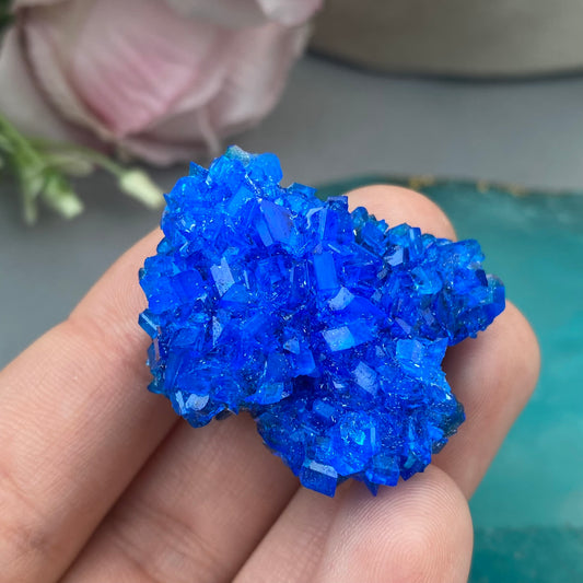 Blue Vitriol Crystal (Artificially formed)