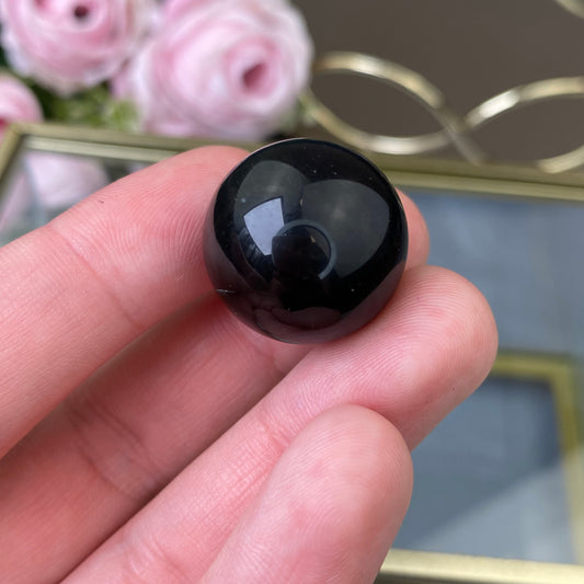 Natural Obsidian sphere 2cm (1pc.)