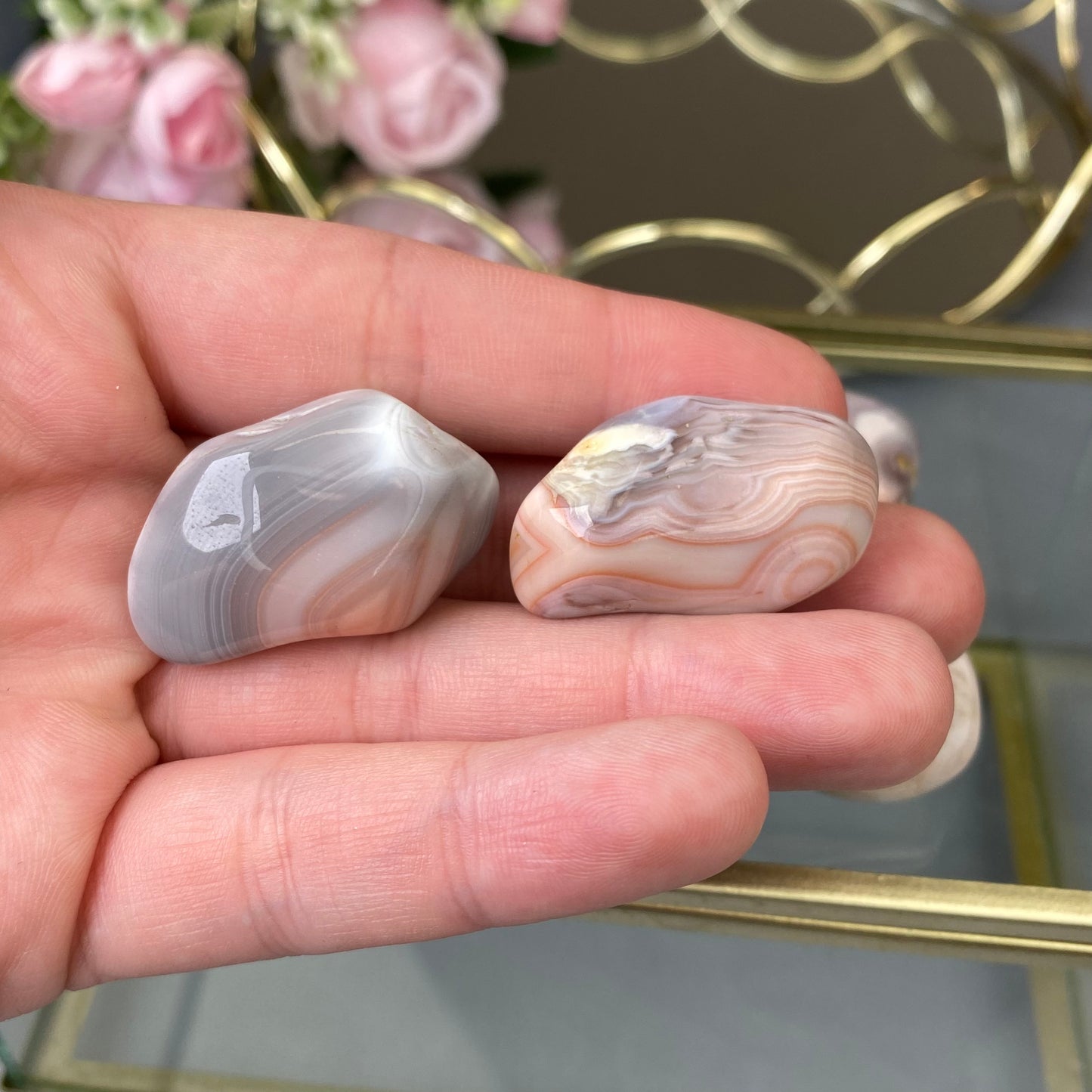 Natural polished  Pink Agate (1pc.)