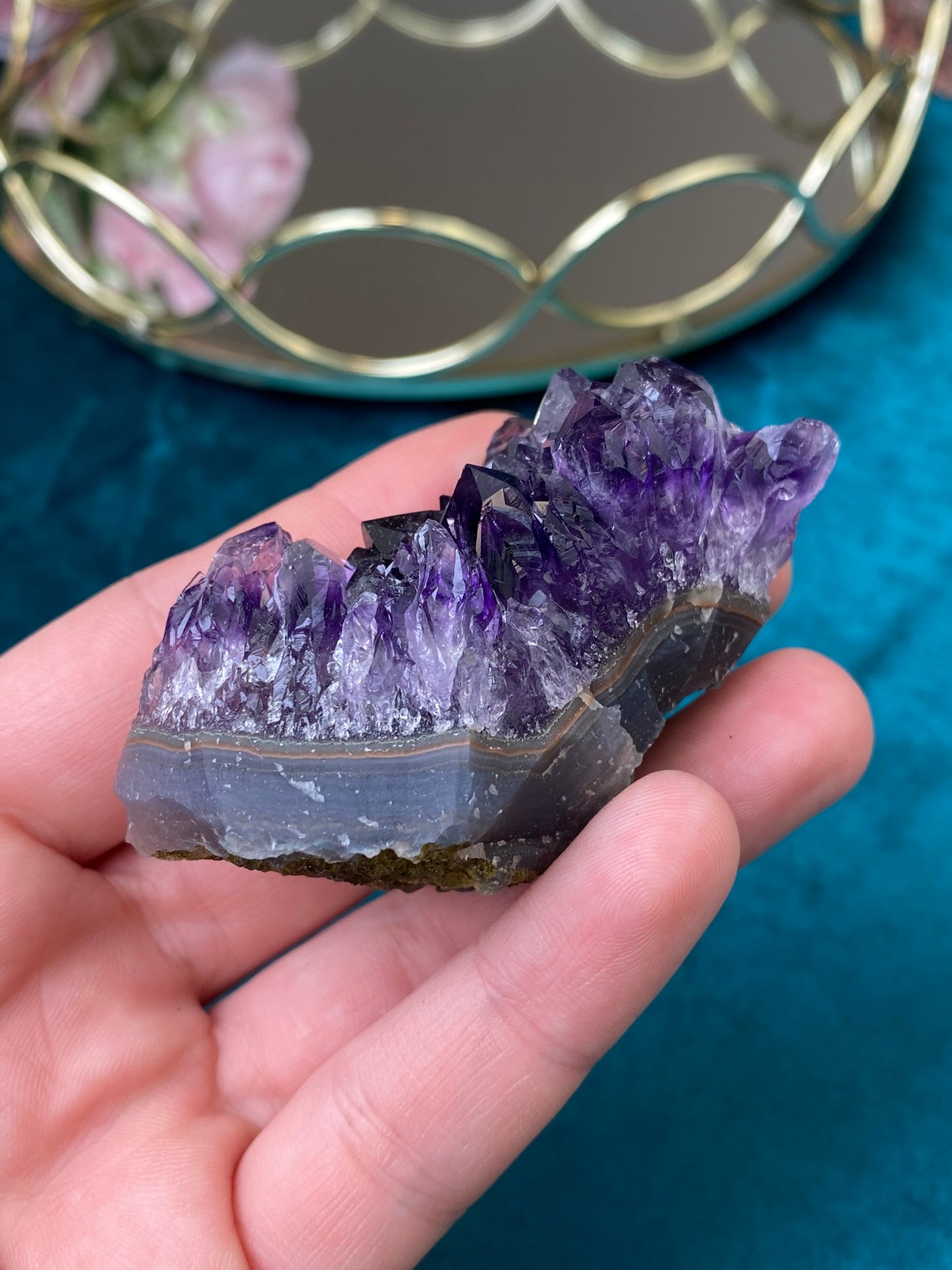 Natural raw Amethyst druse/cluster (High Quality,Uruguay,87g.)