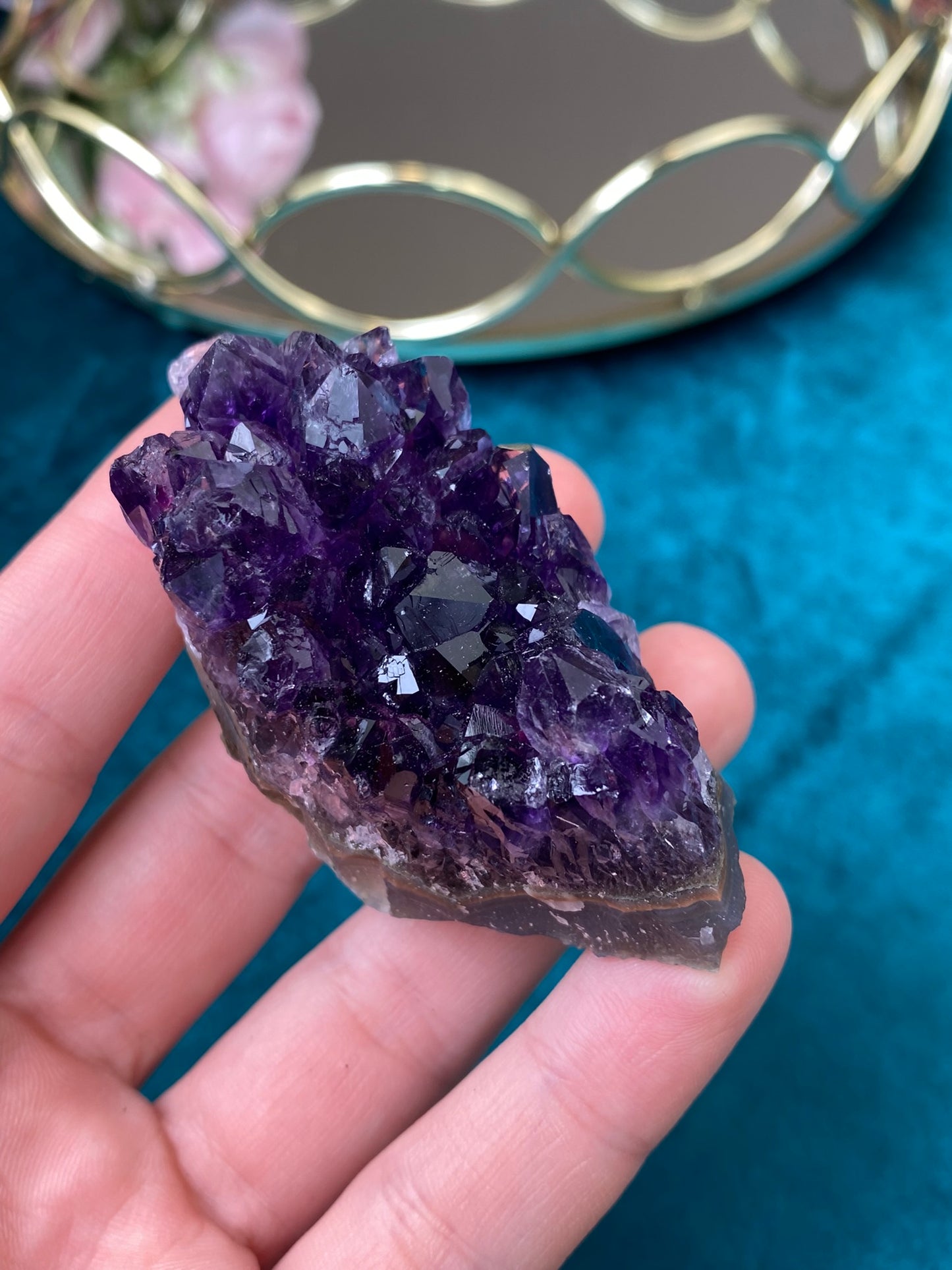 Natural raw Amethyst druse/cluster (High Quality,Uruguay,87g.)