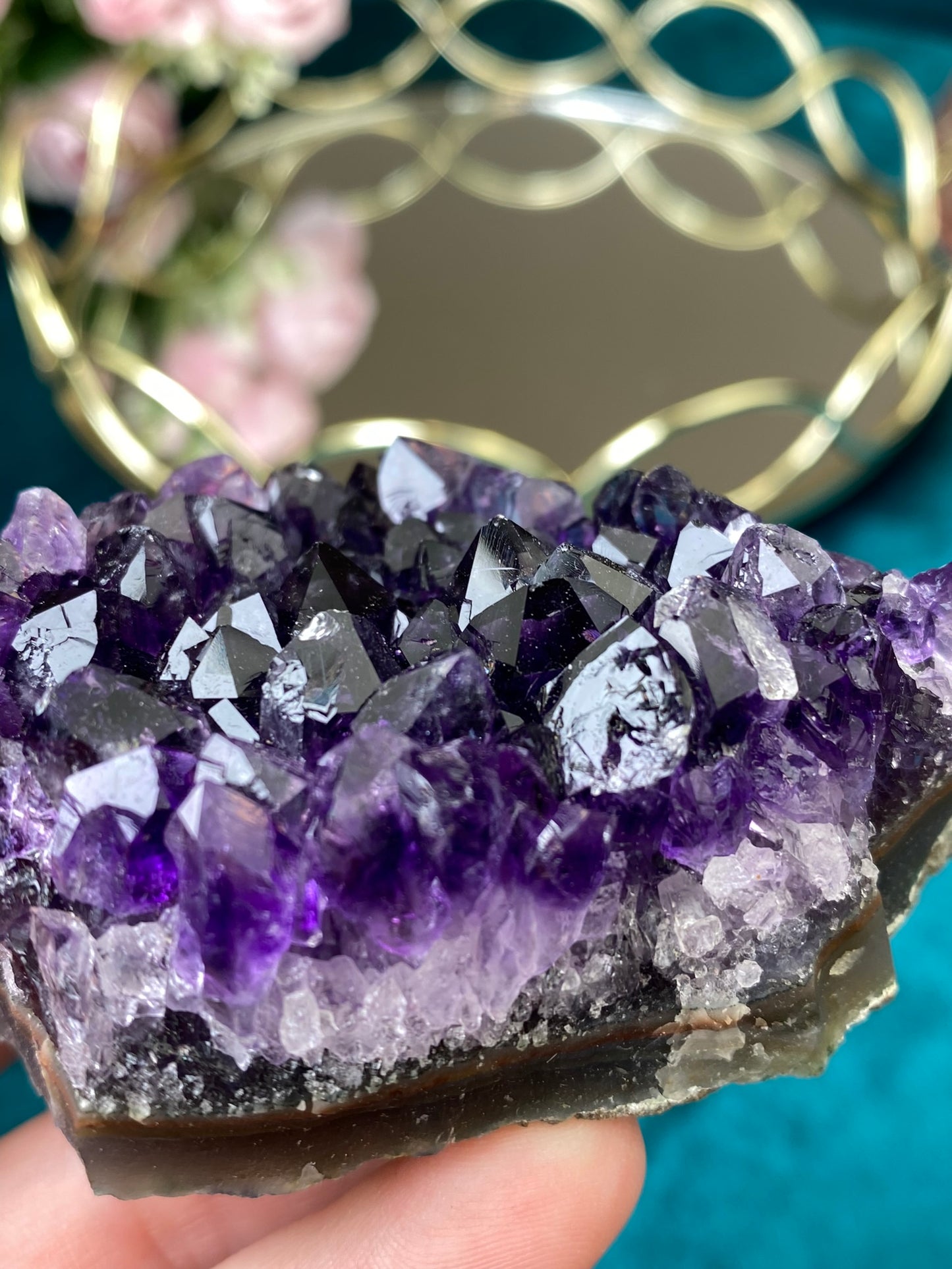 Natural raw Amethyst druse/cluster (High Quality,Uruguay,182g.)