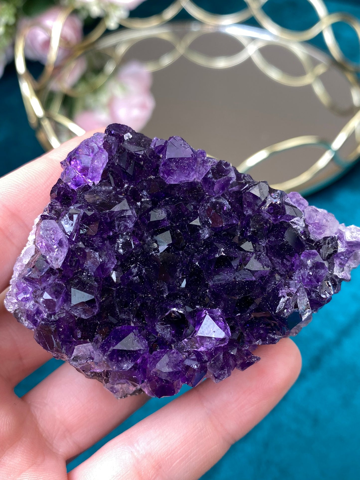 Natural raw Amethyst druse/cluster (High Quality,Uruguay,182g.)