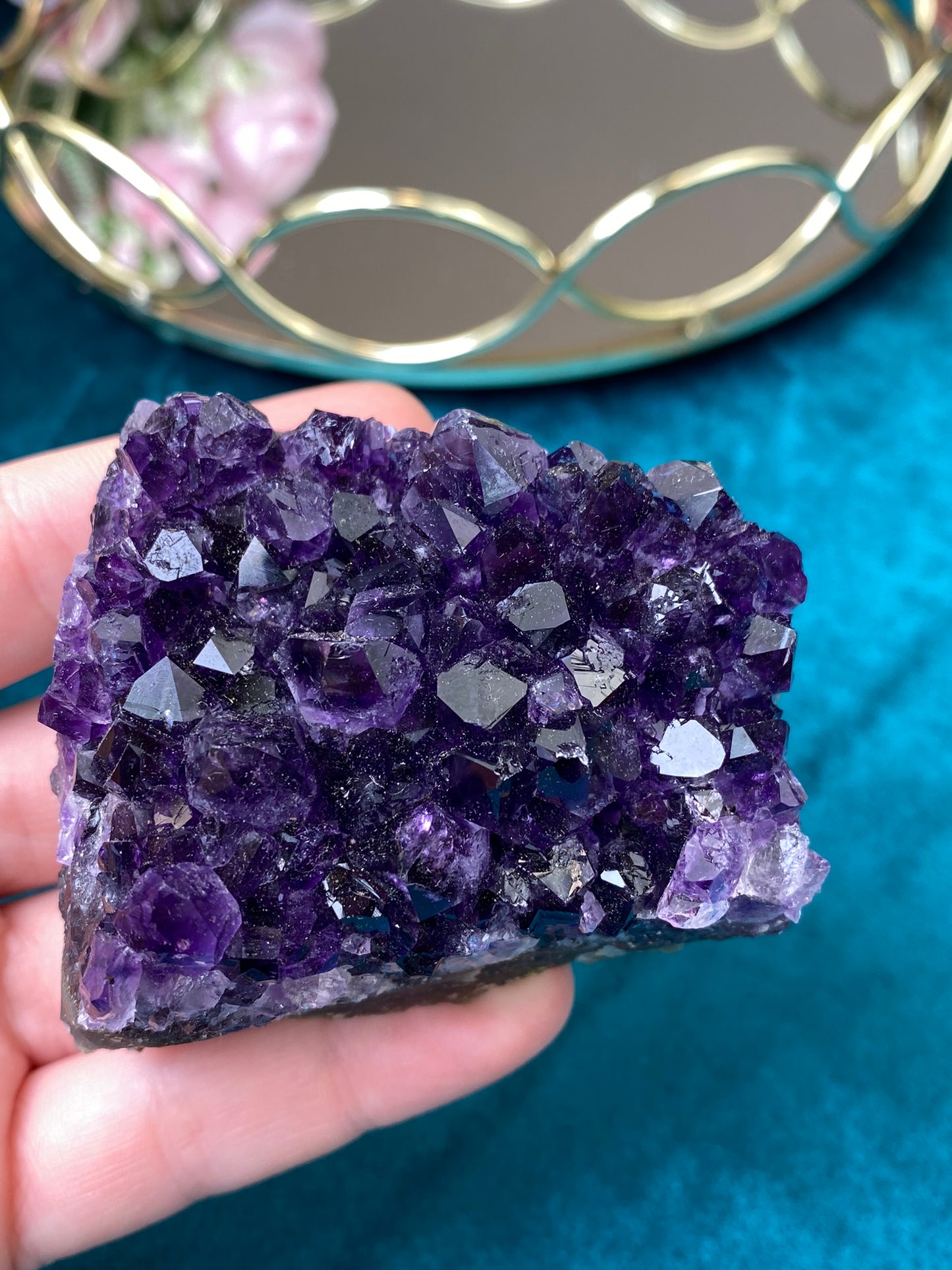 Natural raw Amethyst druse/cluster (High Quality,Uruguay,224g.)