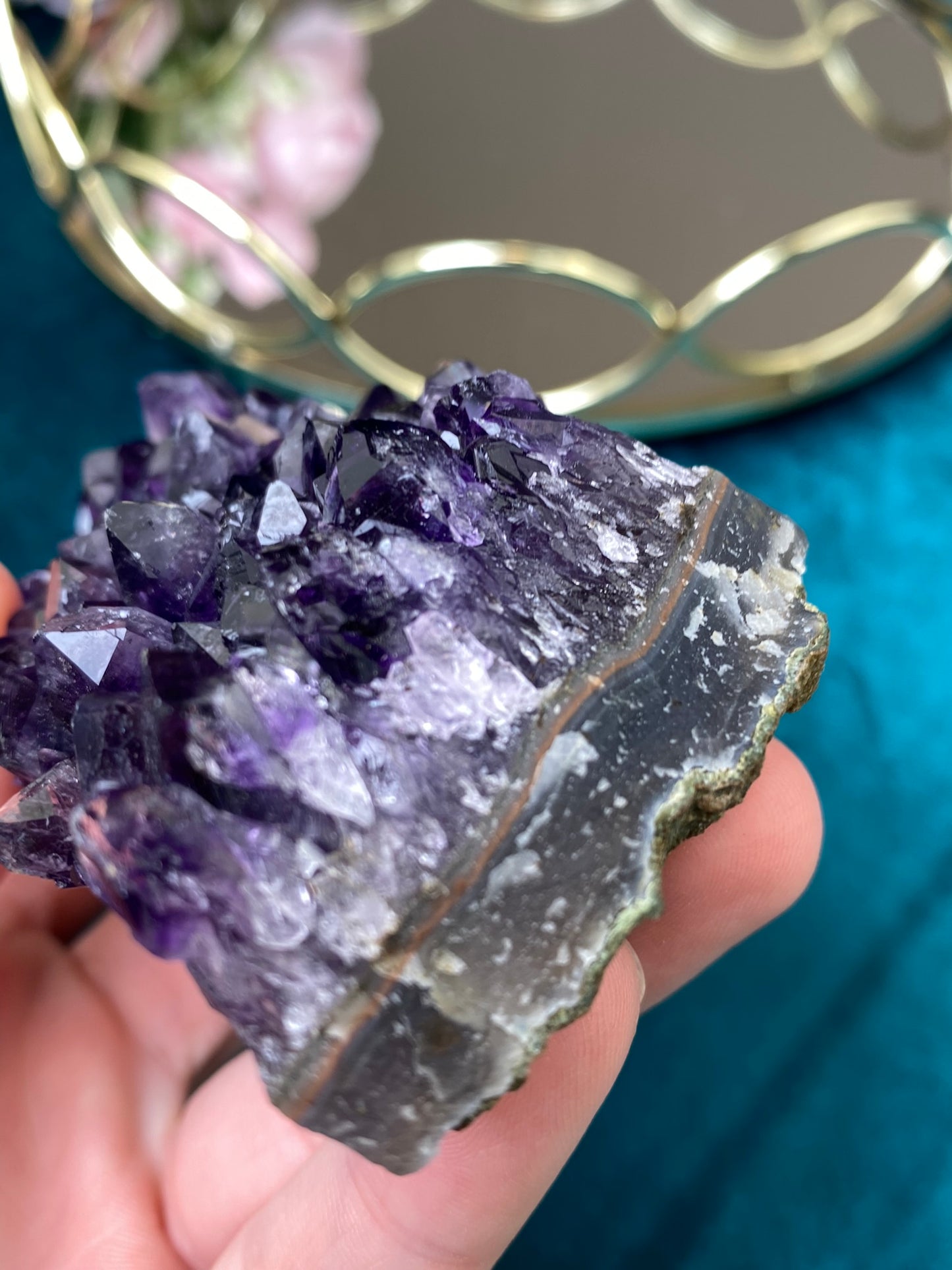 Natural raw Amethyst druse/cluster (High Quality,Uruguay,269g.)