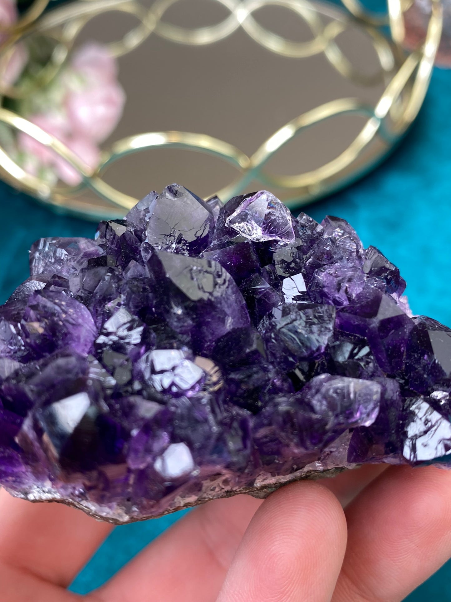 Natural raw Amethyst druse/cluster (High Quality,Uruguay,203g.)
