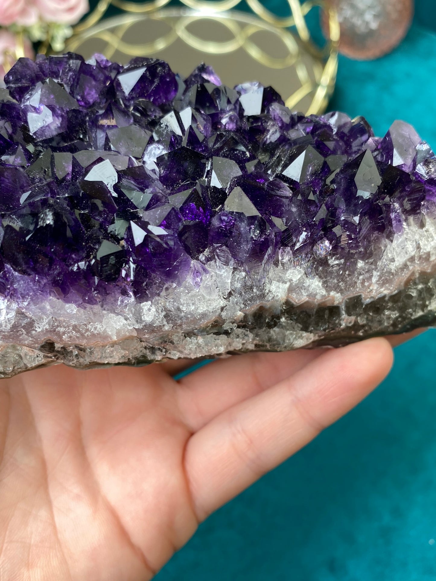 Natural raw Amethyst druse/cluster (High Quality,Uruguay,658g.)