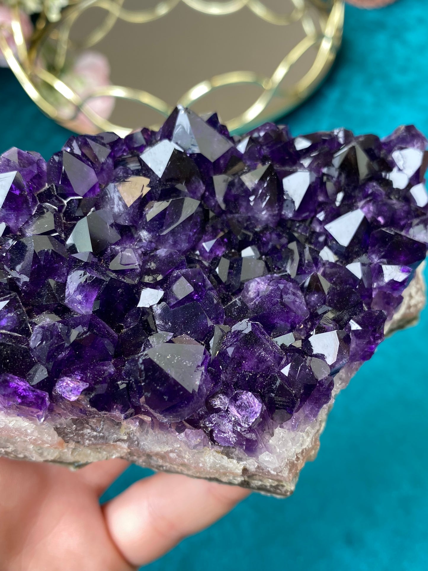 Natural raw Amethyst druse/cluster (High Quality,Uruguay,658g.)