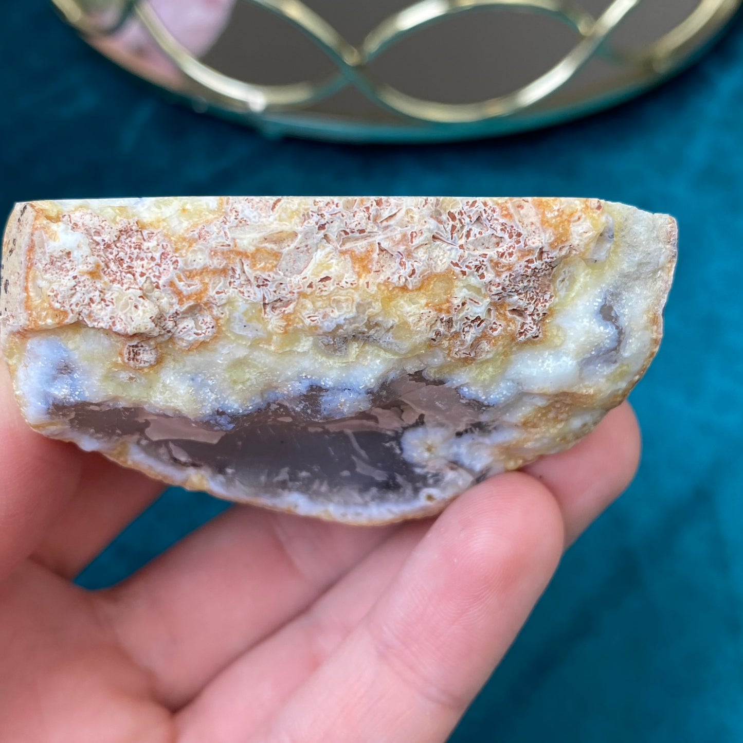 Natural partially polished Agate 124g.