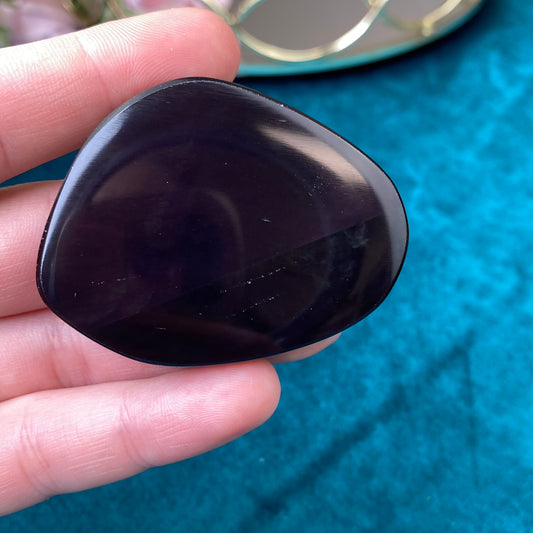 Natural Obsidian  47g. (polished one side)
